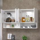 Modulado Aéreo Branco 4 Portas 4 Puxadores Multiuso