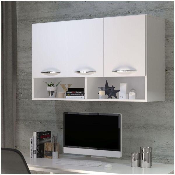 Modulado Armário 90cm Com 3 Portas Branco