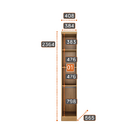 Modulado Casal Completo 6 Portas 8 Gavetas - Rizon-cumaru/fen