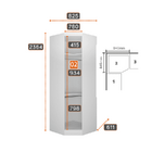 Modulado Closet Completo 9 Portas 6 Gavetas - Linea-branco -