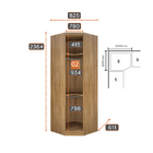 Modulado Closet Completo 9 Portas 6 Gavetas - Linea-cumaru/fe