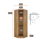 Modulado Closet Completo 9 Portas 6 Gavetas - Rizon-cumaru/fe