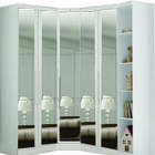 Modulado Closet Completo Espelhado 5 Portas 6 Gavetas - Rizon