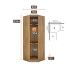 Modulado Closet Completo Espelhado 9 Portas 6 Gavetas - Rizon