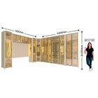 Modulado Com 16 Portas 430,6cm X 240cm 100% Mdf Mod 006 Innov