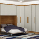 Modulado Completo Casal 6 Portas 6 Gavetas - Rizon-cumaru/fen