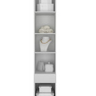 Modulado Mesa De Cabeceira 1 Gaveta 1 Porta - Rizon-branco -