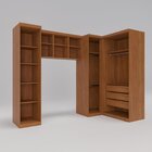 Modulado Quarto Infantil 6 Peças Liz Espresso Móveis Cinamomo