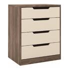 Módulo 04 Gavetas Castanha Off White