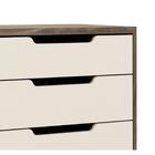 Módulo 04 Gavetas Castanha Off White