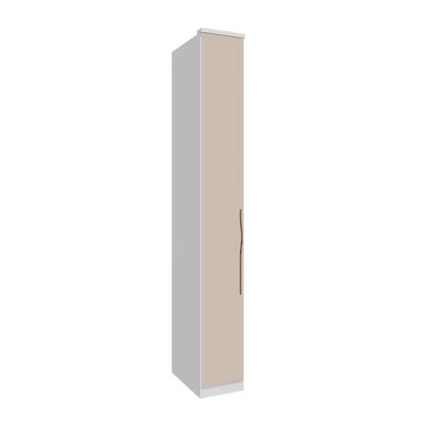 Modulo 1 Porta Setiba 322mm Com Prateleiras Rimo Branco/off W