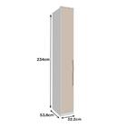 Modulo 1 Porta Setiba 322mm Com Prateleiras Rimo Branco/off W