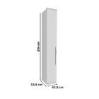 Modulo 1 Porta Setiba 428mm Com Prateleiras Rimo Branco