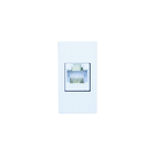 MÓDULO - 1 TOMADA RJ45 (BRANCO FOSCO) - LX