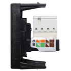 MÓDULO - 1 TOMADA RJ45 (PRETO FOSCO) - LX