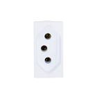 MÓDULO - 1 TOMADA UNIV.2P+T 20A (BRANCO BRILHANTE) - LX