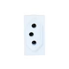 MÓDULO - 1 TOMADA UNIV.2P+T 20A (BRANCO FOSCO) - LX