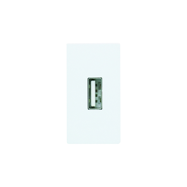 MÓDULO - 1 TOMADA USB 2A (BRANCO FOSCO) - LX