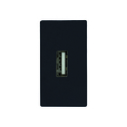 MÓDULO - 1 TOMADA USB 2A (PRETO BRILHANTE) - LX