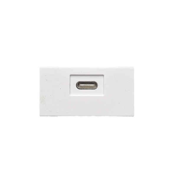 Módulo 1 Tomada USB-C 2A Branco Dicompel