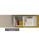 Módulo 2 Nichos Studio - 100% Mdf Melamina Bp - Branco