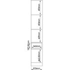 Módulo 2 Portas 1 Nicho Coringa Requinte+  Branco Line/duna L