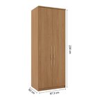 Módulo 2 Portas Com Prateleiras 100% Mdf Decor Freijó