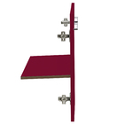 Módulo 2 Portas e 1 Prateleira 60x32cm Vermelho Remix Móveis Bechara