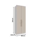 Modulo 2 Portas Setiba 841mm Com 4 Gavetas E Colmeia Rimo Bra