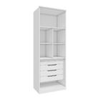 Modulo 2 Portas Setiba 841mm Com 4 Gavetas E Colmeia Rimo Bra