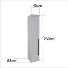 Módulo 450 Mm 100% Mdf 1 Porta De Espelho Com Prateleiras Bel