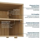 Módulo 45x40 2 Gavetas Frame Cabecasa Madeiramadeira Acácia