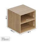 Módulo 45x40 2 Gavetas Frame Cabecasa Madeiramadeira Acácia/a