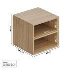 Módulo 45x40 2 Gavetas Frame Cabecasa Madeiramadeira Acácia/g