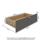 Módulo 70x40 2 Gavetas Frame Cabecasa Madeiramadeira Acácia/g