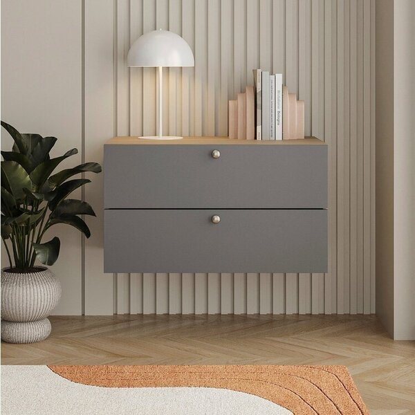 Módulo 70x40 2 Gavetas Frame Cabecasa Madeiramadeira Acácia/g