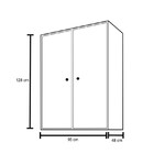 Módulo Aéreo 02 Portas Ideale Avelã/preto - Móveis Leão