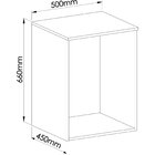 Módulo Aéreo 1 Porta Requinte+ 100% Mdf Macadâmia/branco Line