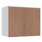 Módulo Aéreo 2 Portas Requinte+ 100% Mdf Branco Line/macadâmia
