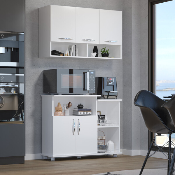 Modulo Aéreo + Dispensa Multi Funções P/ Lavanderia E Banheir