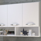 Módulo Aéreo Branco Para Cozinha Lindo Com 3 Portas Multiuso