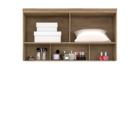 Módulo Aéreo Para Cama De Casal Mdf Lotus Belmax Carvalho/off