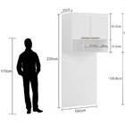 Módulo Aéreo Para Cama De Solteiro Com Painel Mdf Lotus Belma