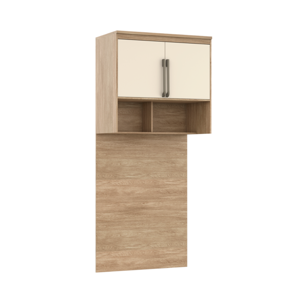 Módulo Aéreo Para Cama De Solteiro Com Painel Mdf Lotus Belma