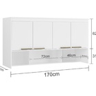 Módulo Aéreo Para Cama Queen Mdf Lotus Belmax Branco