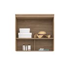 Módulo Aéreo Para Cama Solteiro 2 Portas 2 Nichos  Carvalho