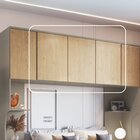 Módulo Aéreo Para Quarto 3 Portas Elegance Níquel/angelin