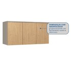 Módulo Aéreo Para Quarto 3 Portas Elegance Níquel/angelin