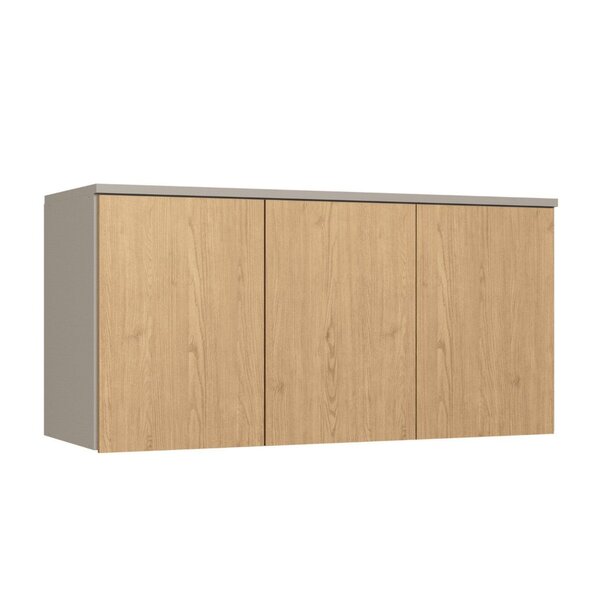 Módulo Aéreo Para Quarto 3 Portas Elegance Níquel/angelin