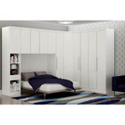 Modulo Aéreo Safira Casal Em Mdf Com 4 Portas Branco